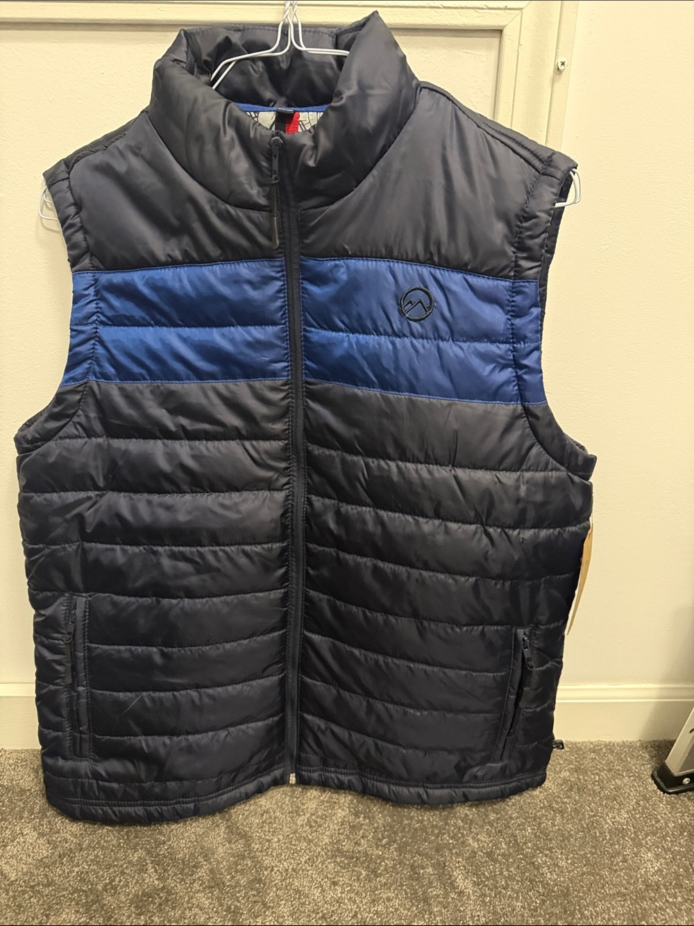 Men’s Navy & Royal Blue Quilted 1pPuffer Vest